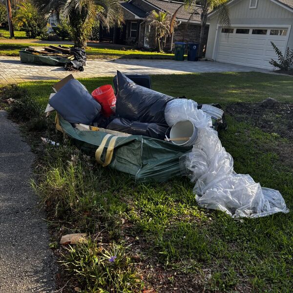 Preparing for a junk removal pickup